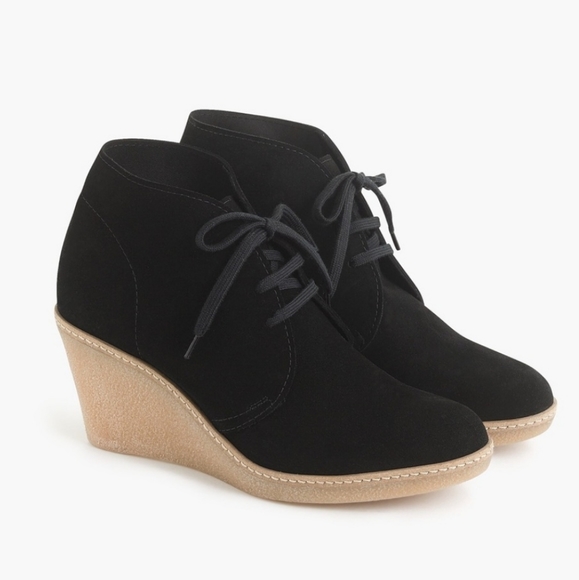 J. Crew Shoes - J Crew 7 Macalister Leather Suede Wedges Booties